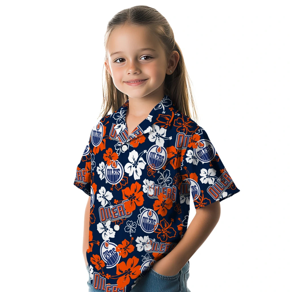 Edmonton Oilers Hibiscus Bloom Hawaiian Shirt – Moonbestprint