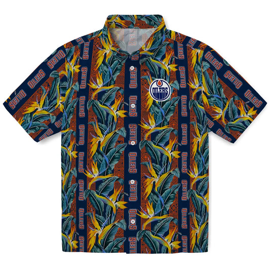 Edmonton Oilers Hawaiian Shirt - Paradise Vines | Moonbestprint