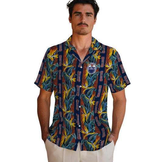 Edmonton Oilers Hawaiian Shirt - Paradise Vines | Moonbestprint