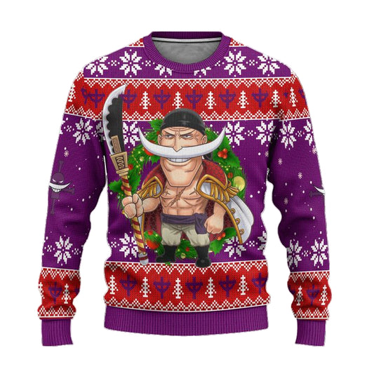 Edward Newgate One Piece Anime Ugly Christmas Sweater Xmas Gift ? Usalast