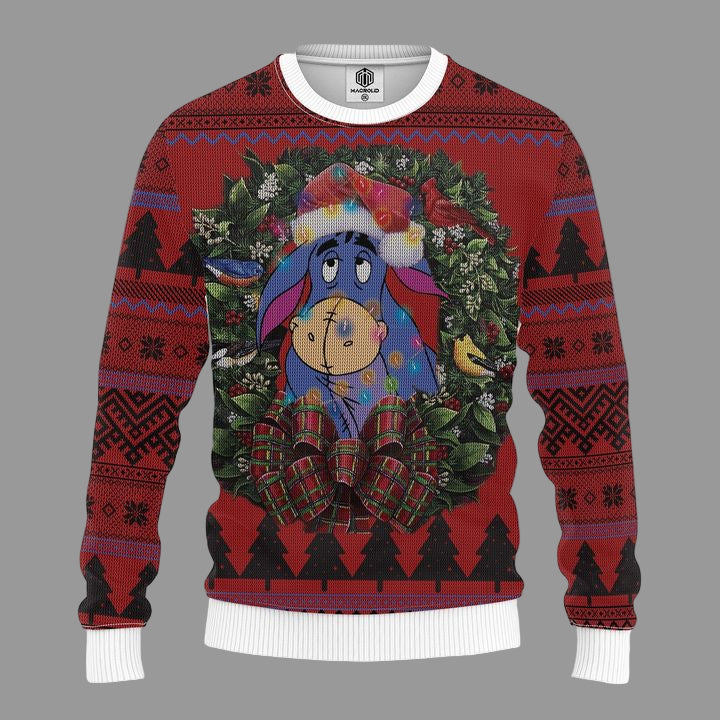 Eeyore Winnie The Pooh Mc Ugly Christmas Sweater Thanksgiving Gift ? Usalast
