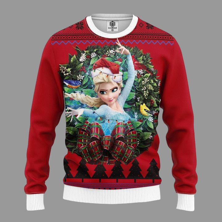 Elsa From Frozen Noel Mc Ugly Christmas Sweater Thanksgiving Gift ? Usalast