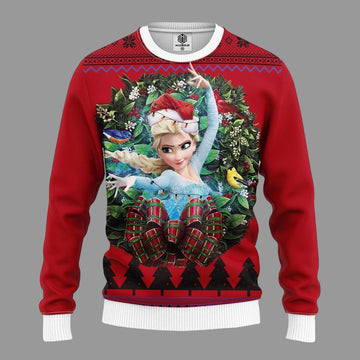 Elsa From Frozen Noel Mc Ugly Christmas Sweater Thanksgiving Gift ? Usalast