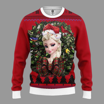 Elsa Frozen Princess Noel Mc Ugly Christmas Sweater Thanksgiving Gift ? Usalast