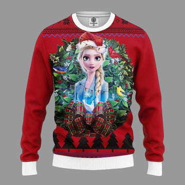 Elsa Queen Frozen 2 Noel Mc Ugly Christmas Sweater Thanksgiving Gift ? Usalast