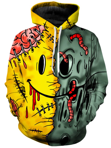 Emoji Zombie Hoodie -Moonbestprint