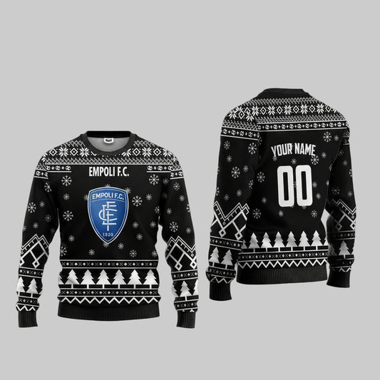 Empoli F.C 1909 Personalized Ugly Christmas Sweater Black Version ? Usalast