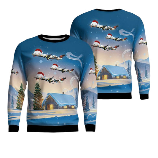 Endeavor Air Bombardier CRJ-200ER Christmas Sweater 3D ? Usalast