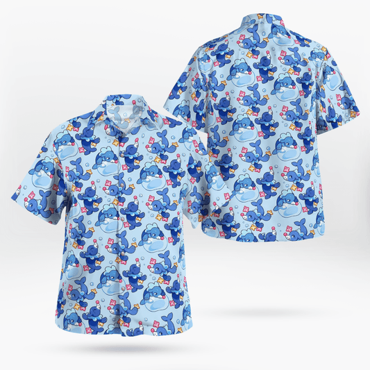 Ashimari Pokemon Cute Hawaiian Shirt - Moonbestprint