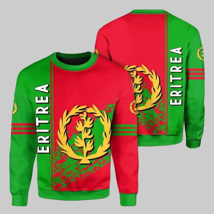 Eritrea Coat Of Arms Sweater Quarter Style J7 ? Usalast