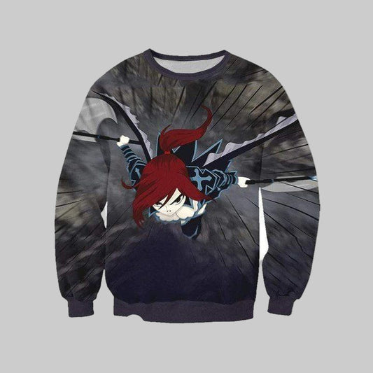 Erza Black Wing Armor ? Fairy Tail 3D Printed Sweater ? Otakuform Anime Manga Shop Inc Sh9953 ? Usalast