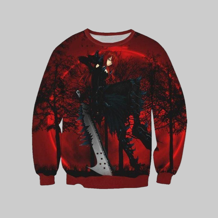 Erza Fairy Tail Sweater ? Fairy Tail 3D Printed Sweater ? Usalast