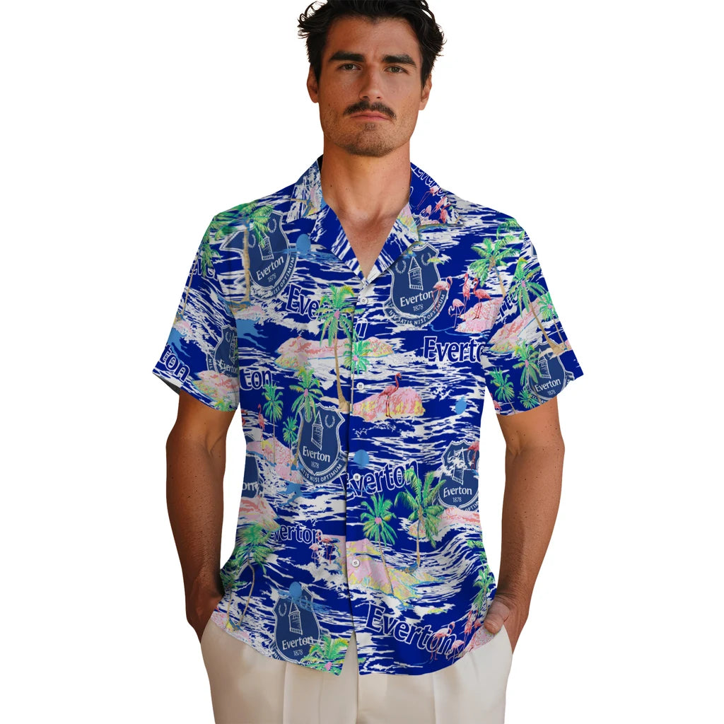 Everton Flamingo Retreat 2026 Hawaiian Shirt – Moonbestprint