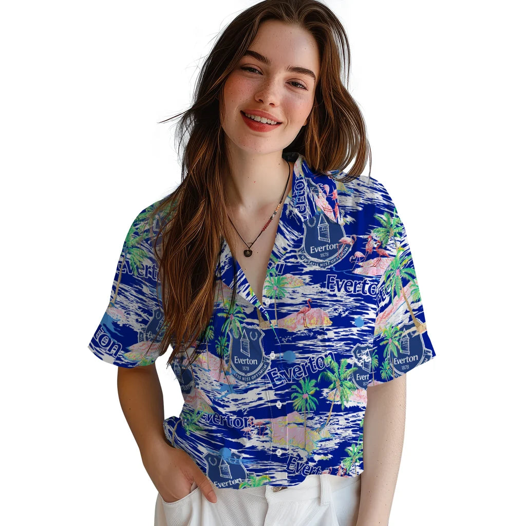 Everton Flamingo Retreat 2026 Hawaiian Shirt – Moonbestprint