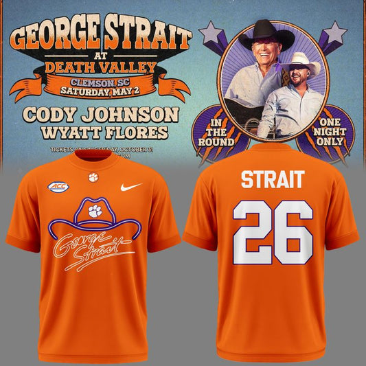 Exclusive Version T-Shirt George Strait x Clemson Tigers Football for fans! | NO64 Moonbestprint