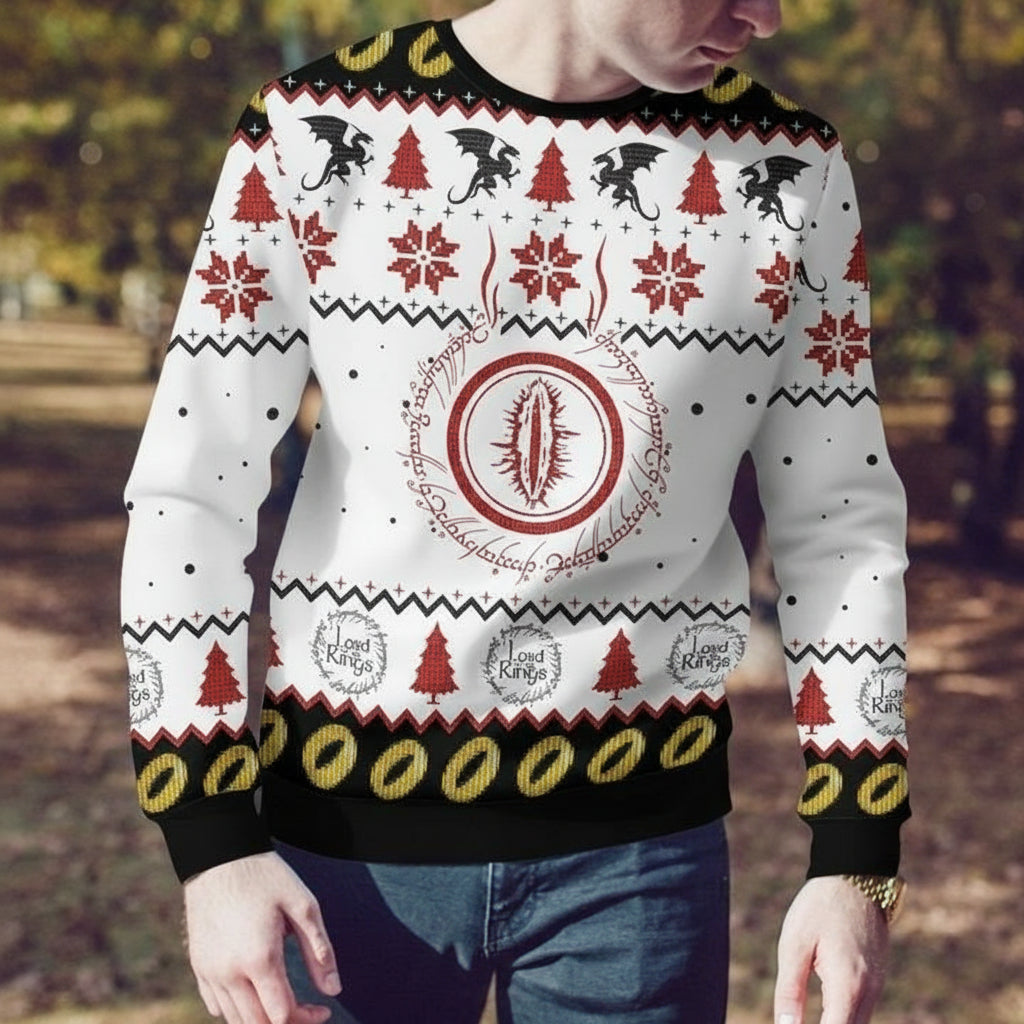 Eye Of Sauron Xmas 3d Ugly Christmas Sweater ? Usalast