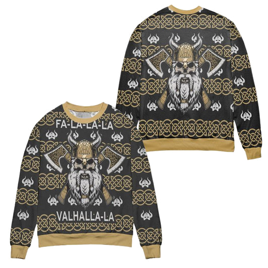 Fa-La-La-La Valhalla-La Viking God Ugly Christmas Sweater ? Usalast