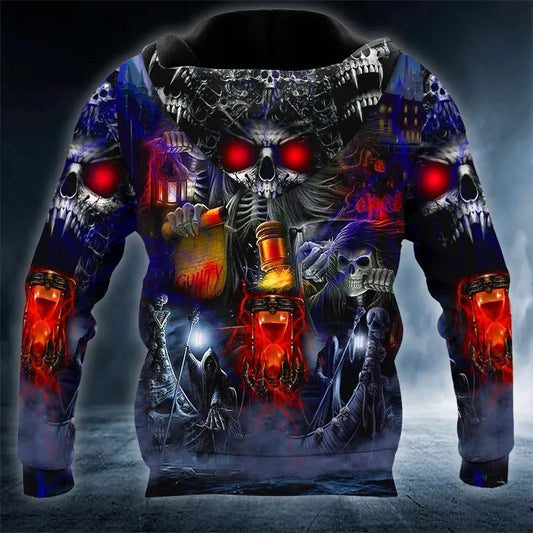 Fantasy Guilty Skull 3D All Over Print Hoodie -Moonbestprint