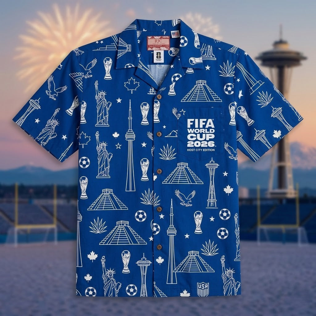 Unisex Global Soccer Event 2026 USA Mexico Canada Graphic Hawaiian Shirt for Soccer Fans – Moonbestprint