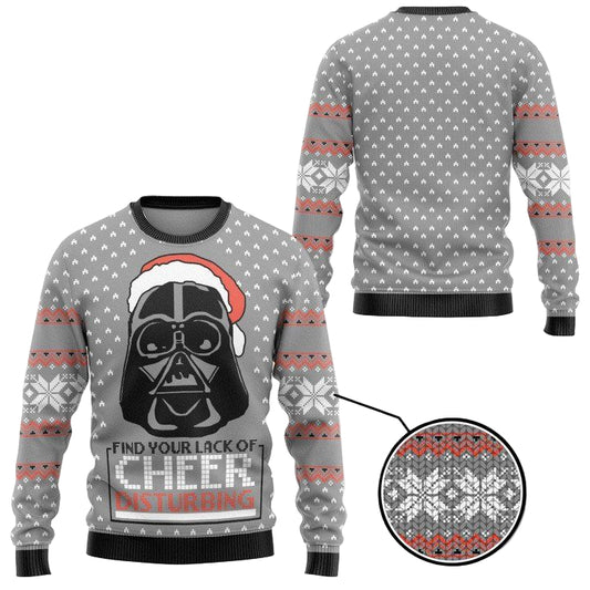 Find Your Lack Of Cheer Disturbing Darth Vader Christmas Sweater ? Usalast