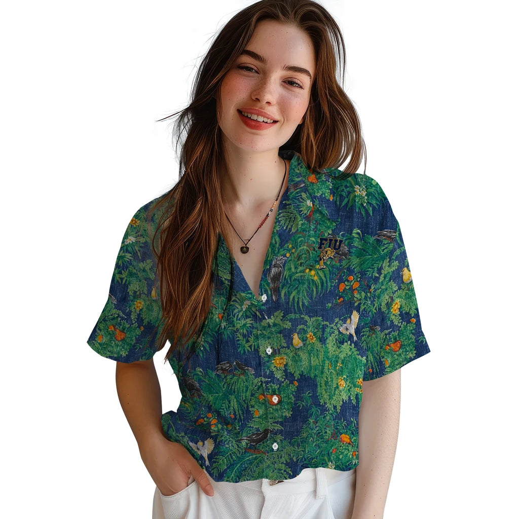 FIU Panthers Hawaiian Shirt - Bird Canopy | Moonbestprint