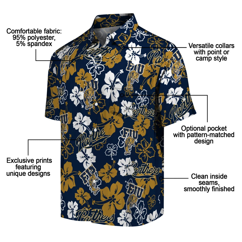 FIU Panthers Hibiscus Bloom Hawaiian Shirt – Moonbestprint