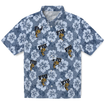 FIU Panthers Hawaiian Shirt - Hibiscus Cluster | Moonbestprint