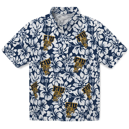 FIU Panthers Hawaiian Shirt - Hibiscus Motif | Moonbestprint