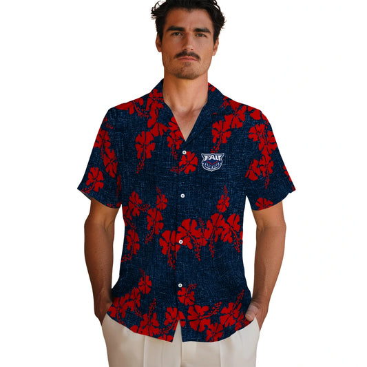 Florida Atlantic Owls Hawaiian Shirt - 50th State Flower | Moonbestprint