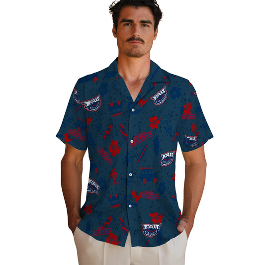 Florida Atlantic Owls Hawaiian Shirt - Beach Vibe | Moonbestprint