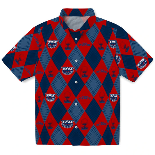 Florida Atlantic Owls Hawaiian Shirt - Golfing Plaid | Moonbestprint