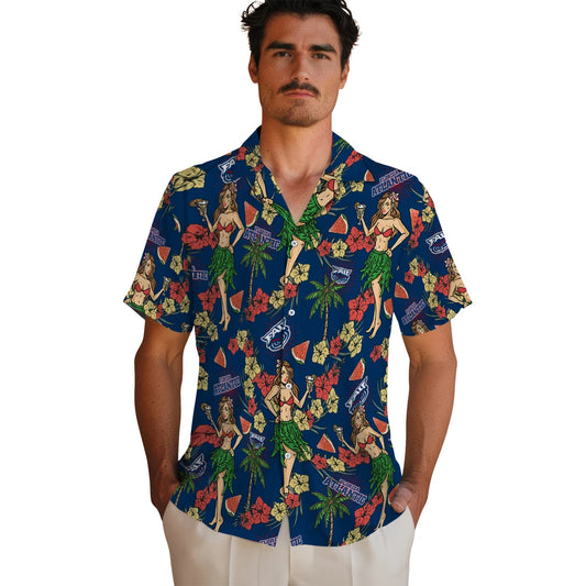 Florida Atlantic Owls Hawaiian Shirt - Hawaiian Girls Design | Moonbestprint
