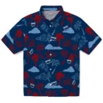 Florida Atlantic Owls Hawaiian Shirt - Palm And Clouds | Moonbestprint