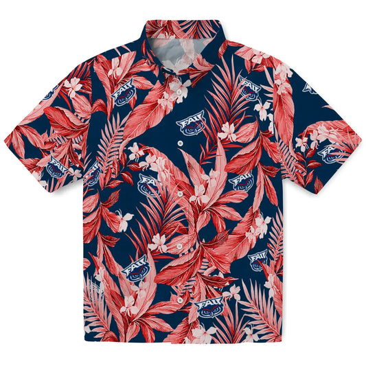 Florida Atlantic Owls Hawaiian Shirt - Palm Leaves | Moonbestprint