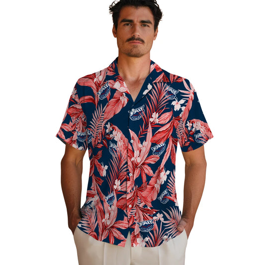Florida Atlantic Owls Hawaiian Shirt - Palm Leaves | Moonbestprint
