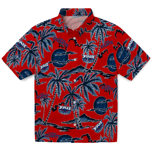 Florida Atlantic Owls Hawaiian Shirt - Palm Sunset | Moonbestprint