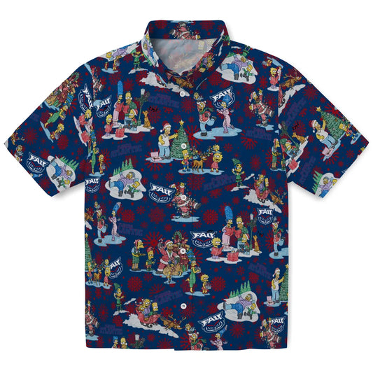 Florida Atlantic Owls Hawaiian Shirt - Simpsons Christmas | Moonbestprint