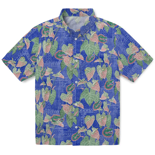 Florida Gators Hawaiian Shirt - Anthurium Overlay | Moonbestprint