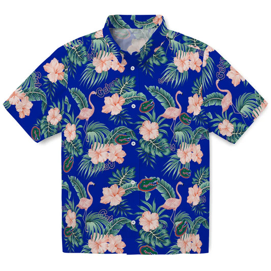 Florida Gators Hawaiian Shirt - Flamingo and Hibiscus | Moonbestprint