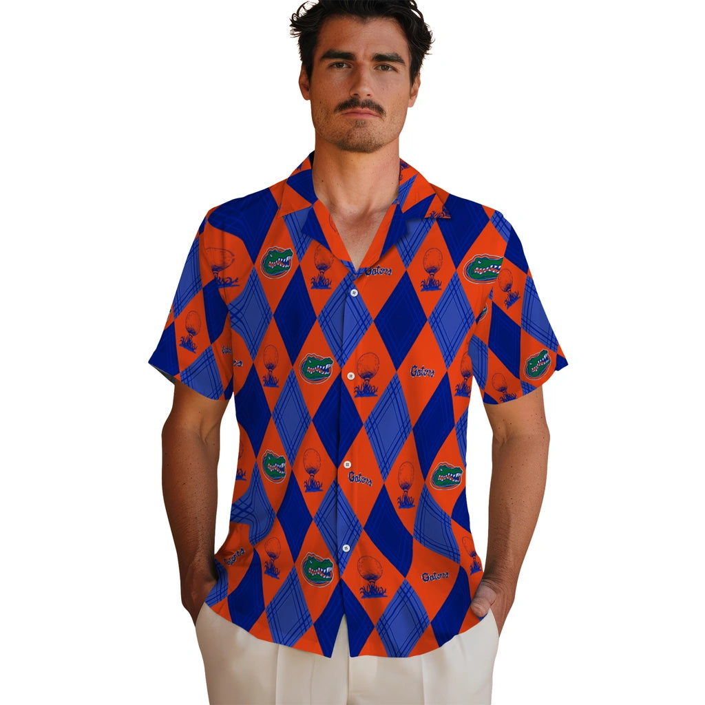 Florida Gators Hawaiian Shirt - Golfing Plaid | Moonbestprint