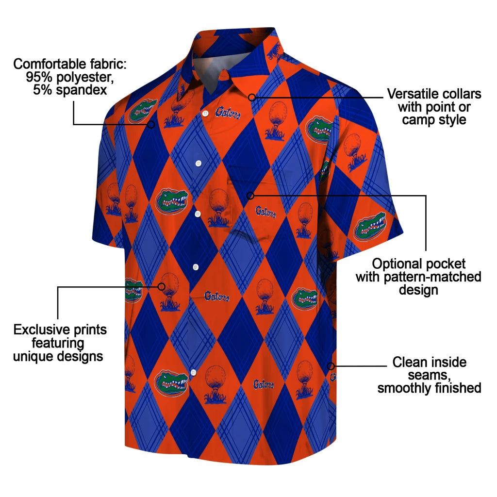 Florida Gators Hawaiian Shirt - Golfing Plaid | Moonbestprint