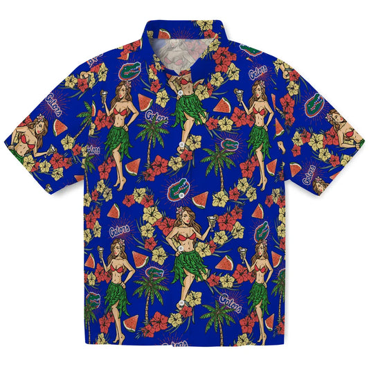 Florida Gators Hawaiian Shirt - Hawaiian Girls Design | Moonbestprint