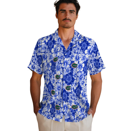 Florida Gators Hawaiian Shirt - Hibiscus Blooms | Moonbestprint