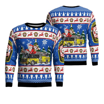 Florida Hillsborough County Fire Department Christmas Sweater 3D ? ON71 ? Usalast