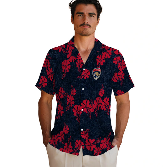 Florida Panthers Hawaiian Shirt - 50th State Flower | Moonbestprint