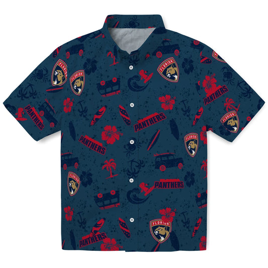 Florida Panthers Hawaiian Shirt - Beach Vibe | Moonbestprint