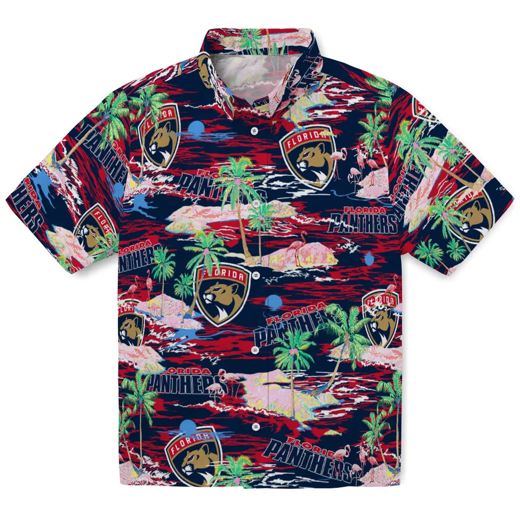 Florida Panthers Flamingo Retreat 2026 Hawaiian Shirt – Moonbestprint