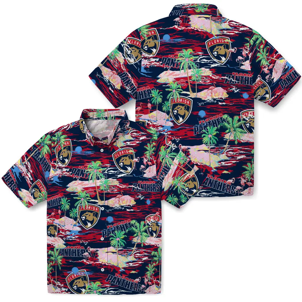 Florida Panthers Flamingo Retreat 2026 Hawaiian Shirt – Moonbestprint