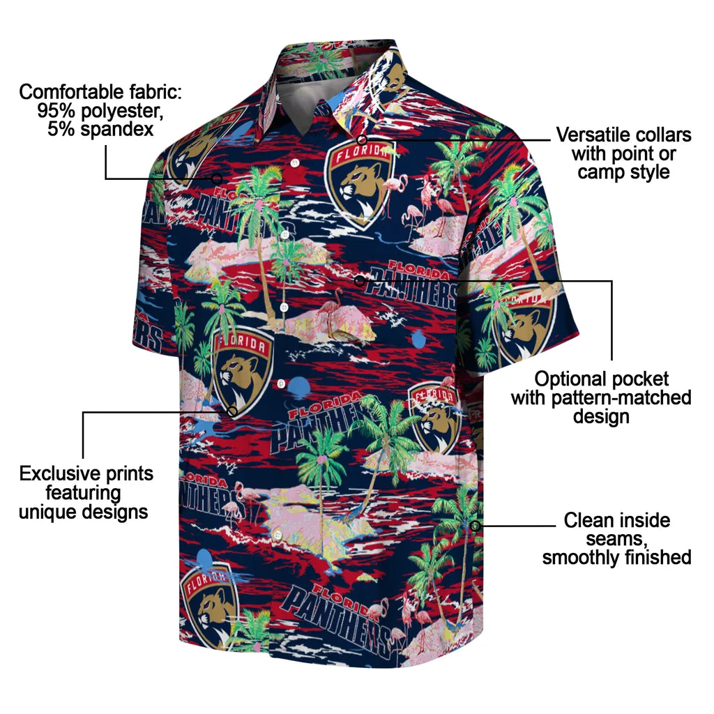 Florida Panthers Flamingo Retreat 2026 Hawaiian Shirt – Moonbestprint