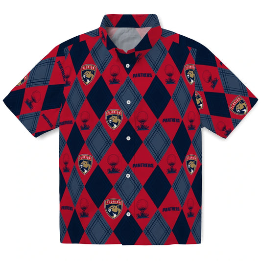 Florida Panthers Hawaiian Shirt - Golfing Plaid | Moonbestprint